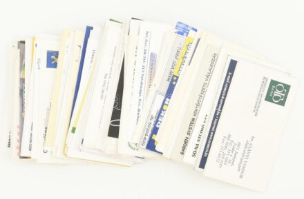 Modern névjegykártya tétel, kb. 100 db, közte vállalkozók, politikusok, Csányi Sándor OTP elnök-vezérigazgató, stb.