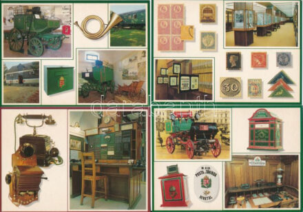 Postamúzeum - 4 db modern képeslap