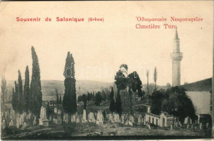 1916 Thessaloniki, Saloniki, Salonica, Salonique; Cimetiere Turc / Turkish cemetery (EK)