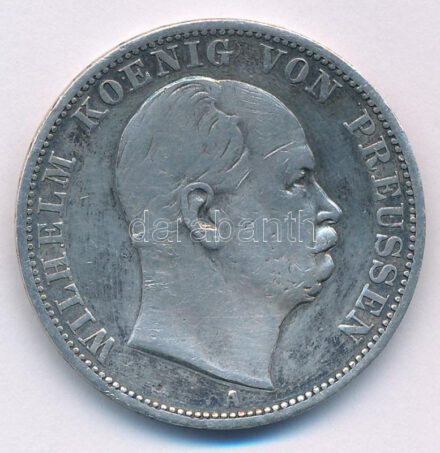 Német Államok / Poroszország 1867A Tallér Ag 'I. Vilmos' (18,33g) T:VF,F karc German States / Prussia 1867A Thaler Ag 'Wilhelm I' (18,33g) C:VF,F scratched Krause KM#494