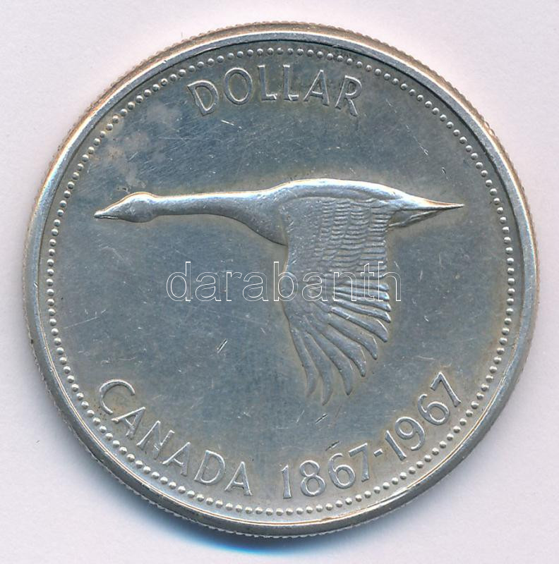 Kanada 1967. 1$ Ag 'II. Erzsébet' T:XF Canada 1967. 1 Dollar Ag 'Elizabeth II' C:XF Krause KM#70 - Image 2