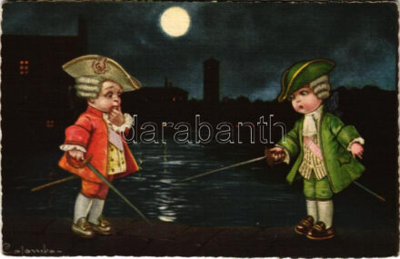 1926 Olasz művészlap, gyerekek / Italian art postcard, children. Ultra 2036. s: Colombo (Rb)