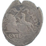 Római Birodalom / Róma / Caius Vibius Varus ~i. e. 42. Denár Ag (2,49g) T:F kitörés Roman Empire / Rome / Caius Vibius Varus ~ 42 BCE Denarius Ag 'VARVS - C VIB[IVS]' (2,49g) C:F cracked