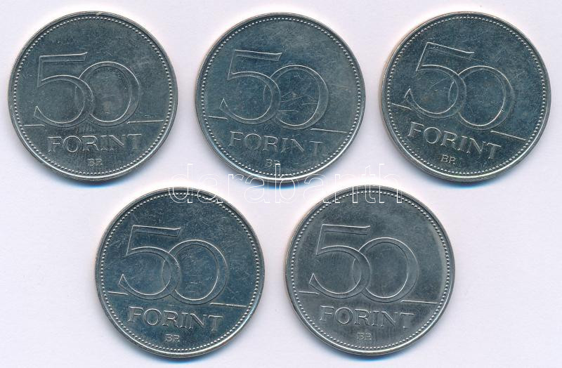 2005-2018. 50Ft Cu-Ni (6xklf) emlékkiadások T:AU,XF - Image 2