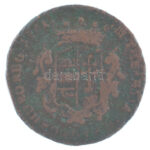 1761. Rézdénár 'Mária Terézia' nyitott korona T:F patina Huszár: 1755., Unger III.: 1277.