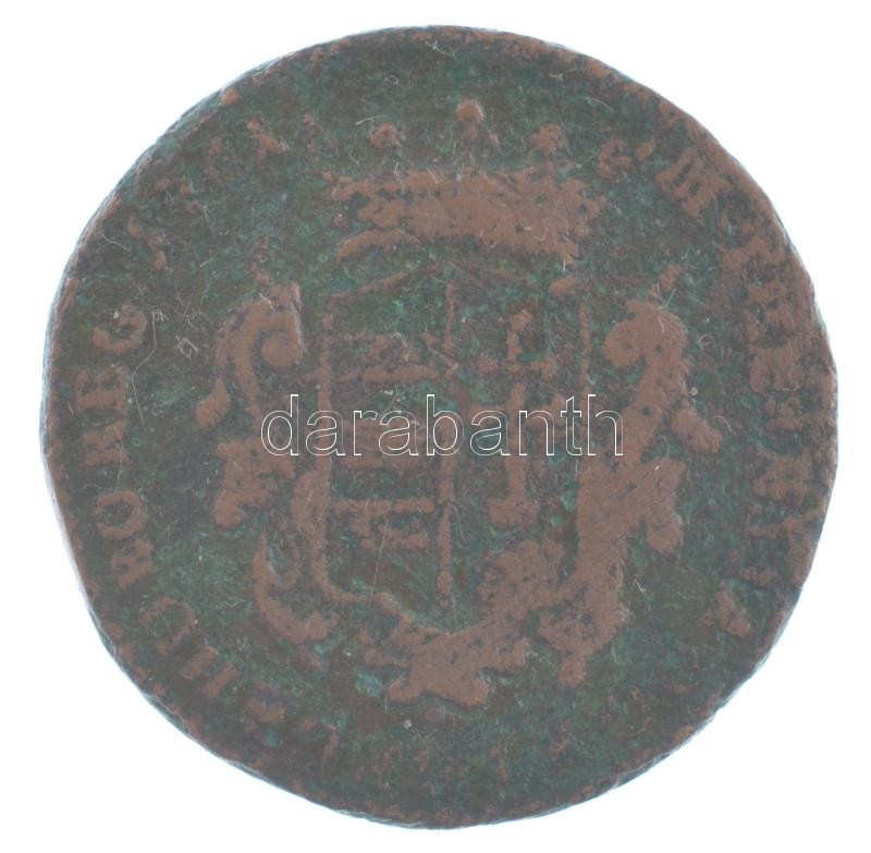 1761. Rézdénár 'Mária Terézia' nyitott korona T:F patina Huszár: 1755., Unger III.: 1277.
