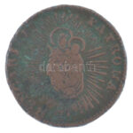 1761. Rézdénár 'Mária Terézia' nyitott korona T:F patina Huszár: 1755., Unger III.: 1277. - Image 2