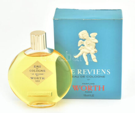 Je Reviens Eau de Cologne Worth Paris parfüm dobozában