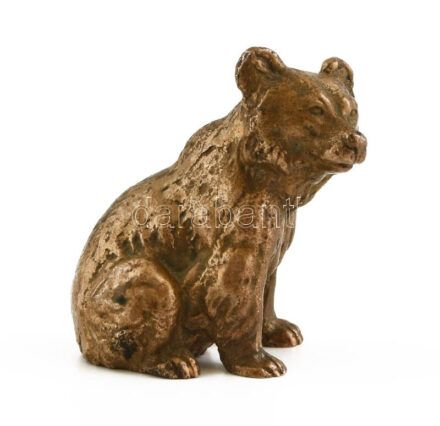 Jelzés nélkül: Maci. Bronz, m: 5 cm