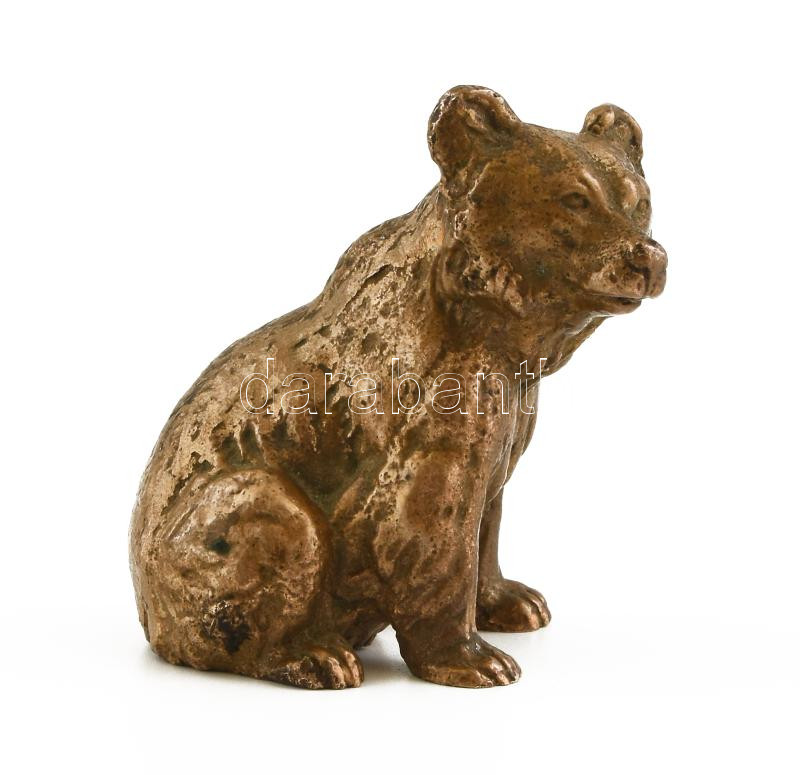 Jelzés nélkül: Maci. Bronz, m: 5 cm