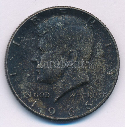 Amerikai Egyesült Államok 1966. 1/2$ Ag 'Kennedy' T:XF patina USA 1966. 1/2 Dollar Ag 'Kennedy' C:XF patina Krause KM#202a