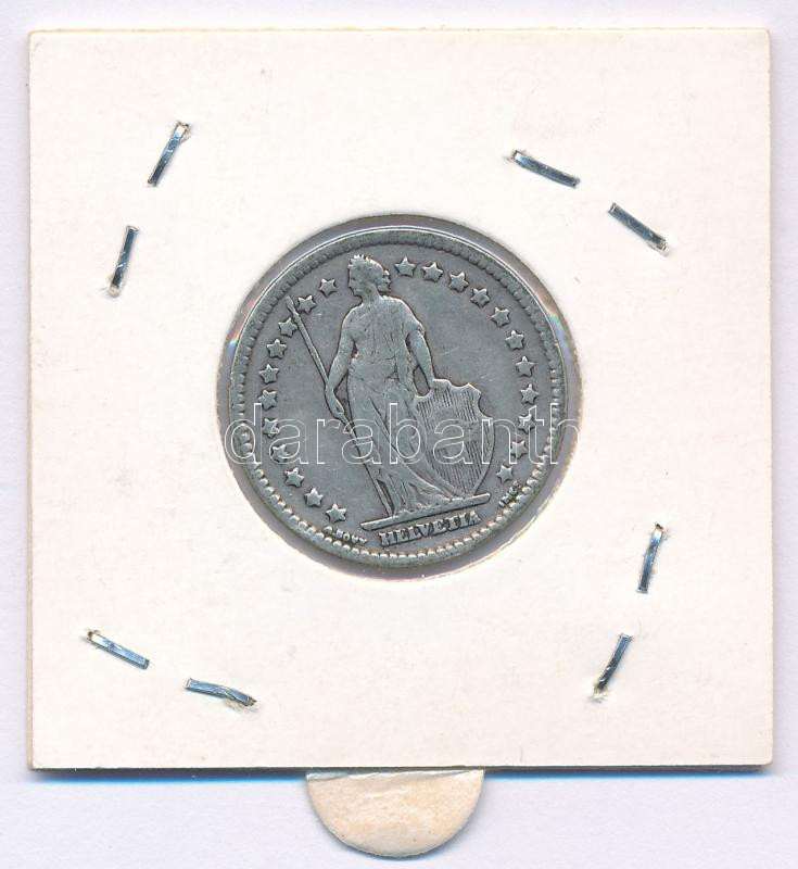 Svájc 1887B 1Fr Ag T:VF,F Switzerland 1887B 1 Franc Ag C:VF,F Krause KM#24 - Image 2