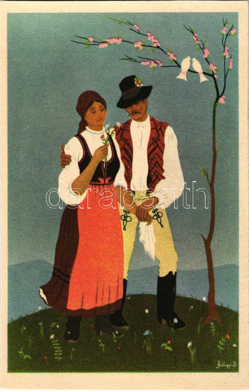 Udvarhely-Marosszéki népviselet; Székely Egyetemi és Főiskolai Hallgatók egyesülete / Transylvanian folklore from Udaverhely-Marosszék s: Szilágyi J.
