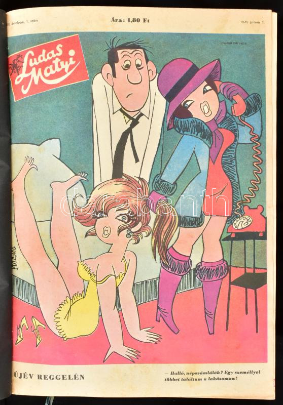 1970 Ludas Matyi teljes évfolyama, félvászon kötésben