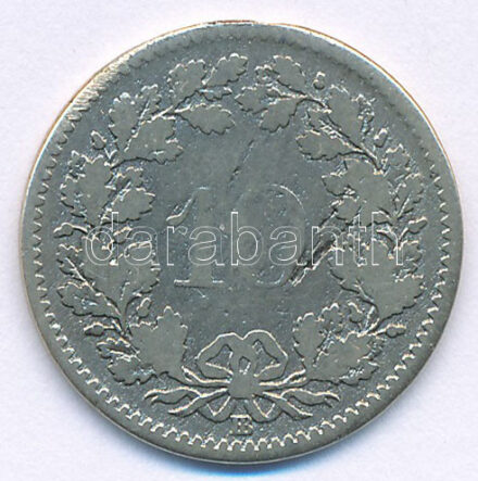 Svájc 1850BB 5r billon T:F Switzerland 1850BB 5 Rappen billon C:F Krause KM#5