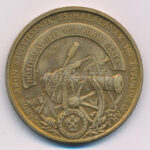 Bognár György (1944-) 1989. 'Gábor Áron 1814-1849 / Születésének 175., halálának 140. évfordulójára' bronz emlékérem (42,5mm) T:AU patina - Image 2