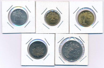 Bissau-Guinea 1977. 50c - 20P 'FAO' (5xklf) T:AU Guinea Bissau 1977. 50 Centavos - 20 Pesos 'FAO' (5xdiff) C:AU