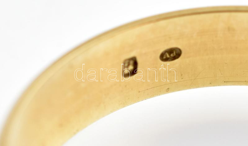 4 darab 14k arany (Au) gyűrű, jelzettek, nettó: 14,20 g - Image 2