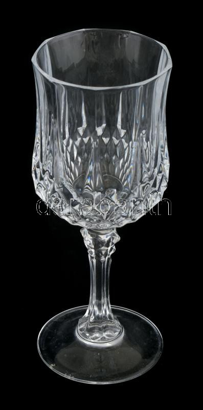 8 db talpas boros kristály pohár, hibátlan, m: 18 cm - Image 2