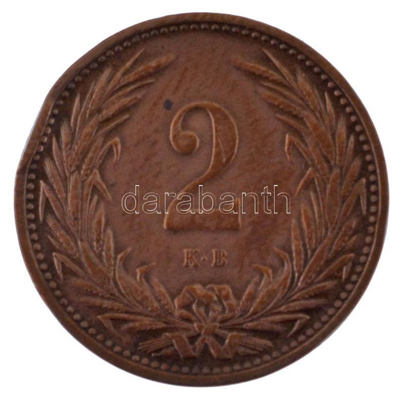 1906KB 2f bronz T:AU,XF ph Adamo K2 - Image 2