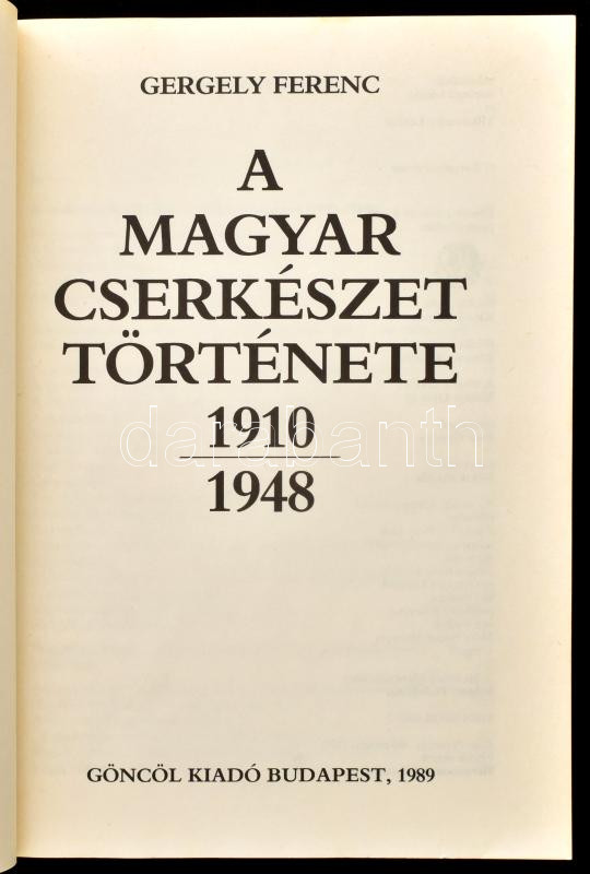 Gergely Ferenc: A magyar cserkészet története 1910-1948. Bp., 1989, Göncöl. Kiadói papírkötés. - Image 2