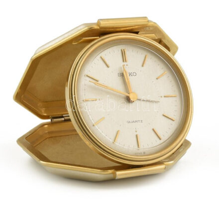 Seiko japán utazóóra, nincs kipróbálva, jó állapotban, d: 8 cm