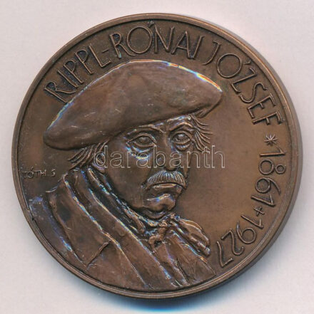 Tóth Sándor (1933-2019) / Szabó Géza (1939-2018) 1993. 'Rippl-Rónai József 1861-1927 / MÉE XXIII. Vándorgyűlése, Kaposvár' kétoldalas bronz emlékérem (42,5mm) T:UNC Adamo KV2