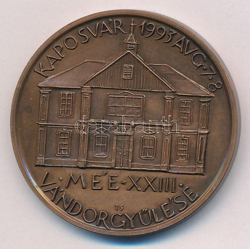 Tóth Sándor (1933-2019) / Szabó Géza (1939-2018) 1993. 'Rippl-Rónai József 1861-1927 / MÉE XXIII. Vándorgyűlése, Kaposvár' kétoldalas bronz emlékérem (42,5mm) T:UNC Adamo KV2 - Image 2