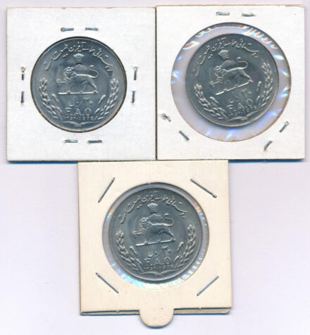 Irán 1978. 20R Cu-Ni 'FAO' (3x) T:AU,XF Iran 1978. 20 Rials Cu-Ni 'FAO' (3x) C:AU,XF Krause KM#1215