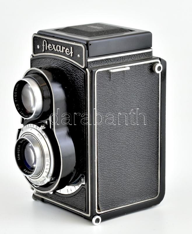 Meopta Flexaret IV.a 6x6 cm/24x36 mm kamera Belar 1:3,5/80 mm objektívvel jó állapotban, működik - Image 2