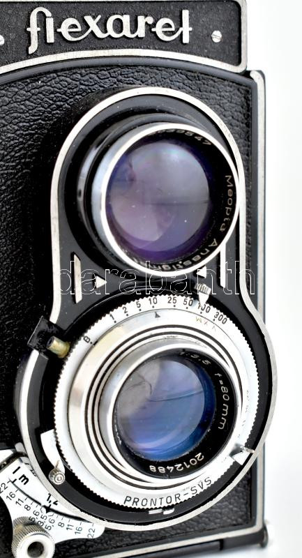 Meopta Flexaret IV.a 6x6 cm/24x36 mm kamera Belar 1:3,5/80 mm objektívvel jó állapotban, működik - Image 4