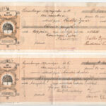 1922-1936. 7db-os váltó tétel, mind kitöltött, bélyegzésekkel néhány darabon illetékbélyegek T:F - Image 3