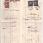 1922-1936. 7db-os váltó tétel, mind kitöltött, bélyegzésekkel néhány darabon illetékbélyegek T:F - Image 4