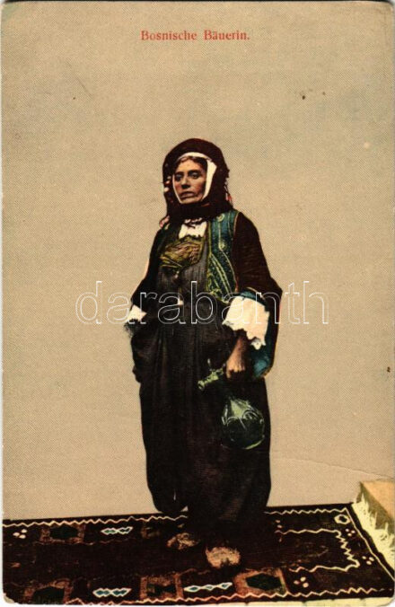 Bosnische Bäuerin / Bosnyák parasztasszony / Bosnian folklroe (fa)