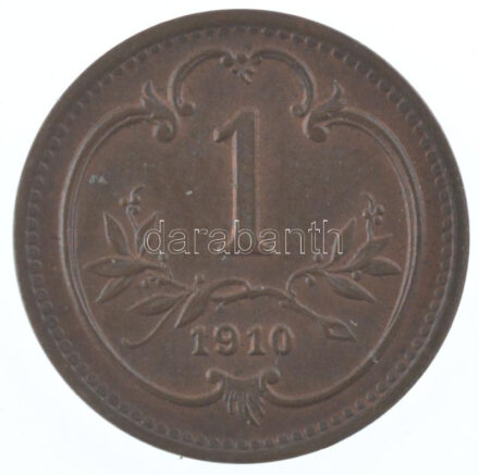 Ausztria 1910. 2h bronz T:AU,XF Austria 1910. 2 Heller bronze C:AU,XF Krause KM#2801
