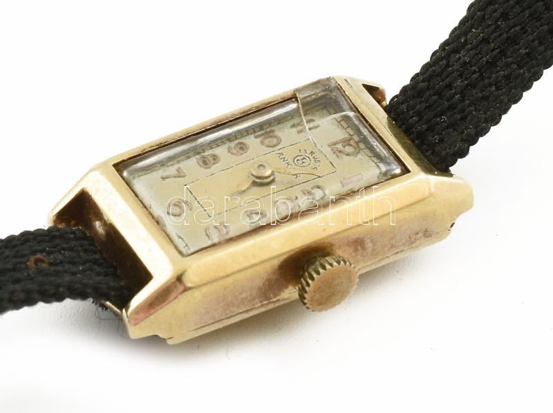 Anker arany (Au) 14K karóra, jelzett, 2,5x1,5 cm, nettó: 3,17 g, sérült - Image 3