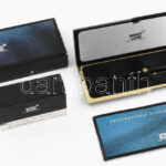 Mont Blanc toll, eredeti tokjában, szép állapotban, certifikáttal, tintával, h: 13,5 cm