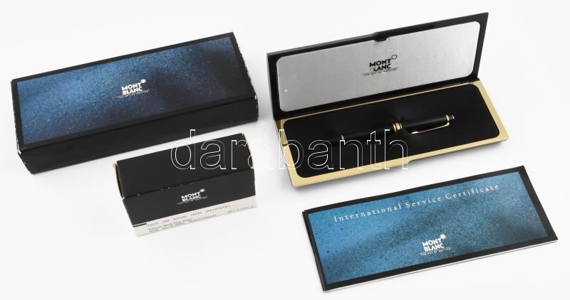 Mont Blanc toll, eredeti tokjában, szép állapotban, certifikáttal, tintával, h: 13,5 cm