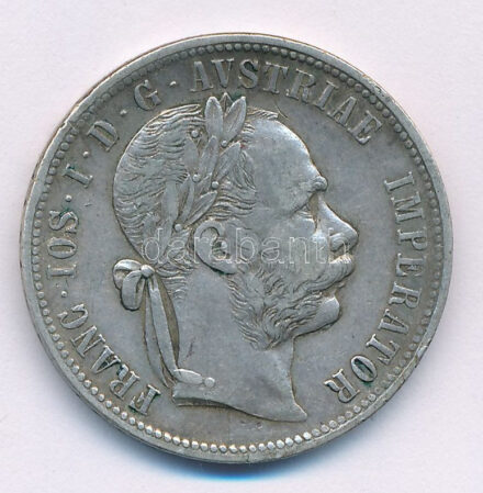 Ausztria 1878. 1Fl Ag 'Ferenc József' T:VF patina Austria 1878. 1 Florin Ag 'Franz Joseph' C:VF patina Krause KM#2222