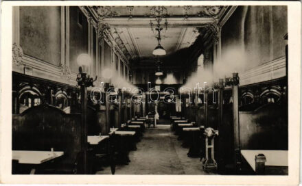 Budapest VIII. Csekő étterem a Nemzeti Szálló épületében, belső. József körút 4. (fl)