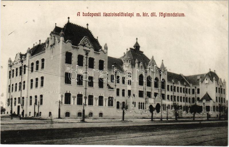 Budapest VIII. Tisztviselőtelepi m. kir. állami főgimnázium. A tiszta jövedelmet az intézet ifjúsági segítőegyesület javára fordítjuk