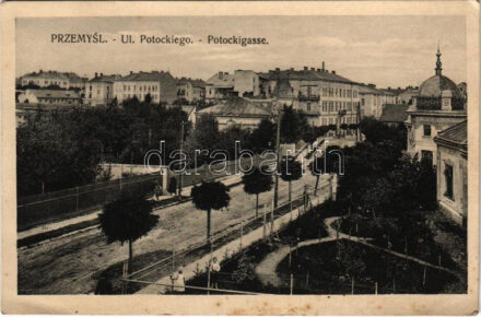 Przemysl, Ul. Potockiego / Potockigasse / street view + 'K.u.K. Infant. Rgmt. Erzh. Josef Ferdinand No. 45. 3. Ersatzkompagnie' (EK)