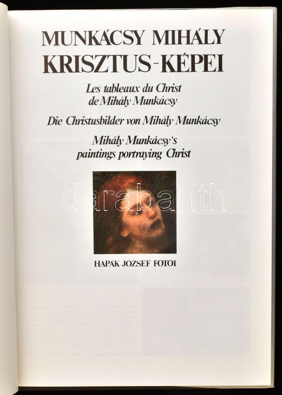 Munkácsy Mihály Krisztus-képei. Szerk.: Sz. Bodnár Éva. Debrecen, 1993, Alföldi Nyomda. Gazdag képanyaggal illusztrálva. Kiadói kartonált papírkötés, kiadói papír védőborítóban. + Munkácsy Mihály Krisztus-trilógia prospektus - Image 2
