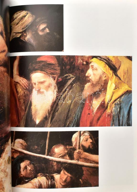 Munkácsy Mihály Krisztus-képei. Szerk.: Sz. Bodnár Éva. Debrecen, 1993, Alföldi Nyomda. Gazdag képanyaggal illusztrálva. Kiadói kartonált papírkötés, kiadói papír védőborítóban. + Munkácsy Mihály Krisztus-trilógia prospektus - Image 3