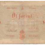 1848. 5Ft 'Kossuth bankó' vörösesbarna T:F folt, kis anyaghiány Adamo G109
