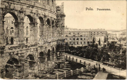 1917 Pola, Pula; Panorama. C.F.P. 1917/18. + 'K.u.K. Artilleriezeugsdepot in Pola' (EK)