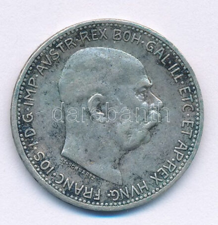 Ausztria 1915. 1K Ag 'Ferenc József' T:XF patina Austria 1915. 1 Corona Ag 'Franz Joseph' C:XF patina Krause KM#2820