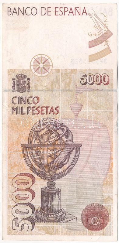 Spanyolország 1992. 5000P T:F Spain 1992. 5000 Pesetas C:F Krause P#165 - Image 2