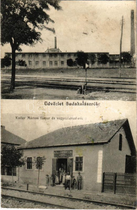 1920 Budakalász, Fürst Bertalan Textilgyára, Koller Márton üzlete és saját kiadása (r)