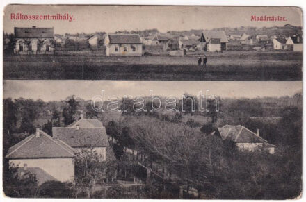 1911 Budapest XVI. Rákosszentmihály madártávlatból (EK)